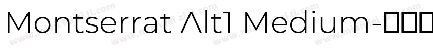 Montserrat Alt1 Medium字体转换